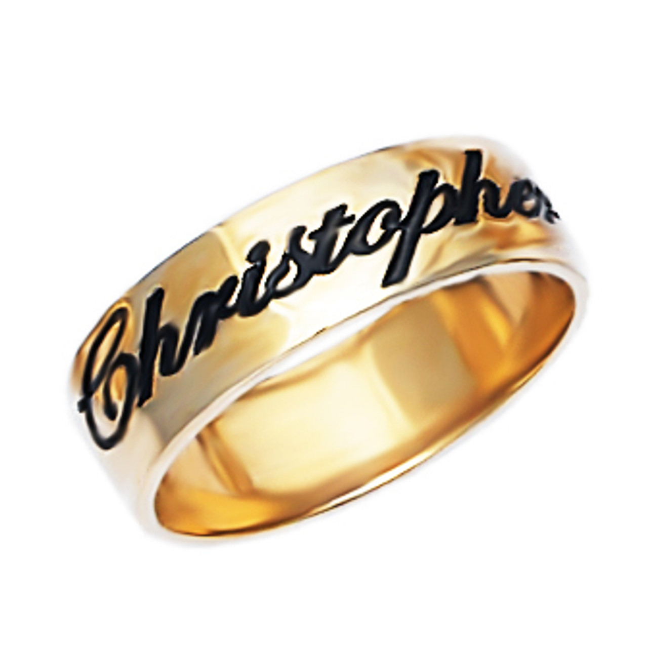 Custom Double Name Gold Ring – Vogue Vanity